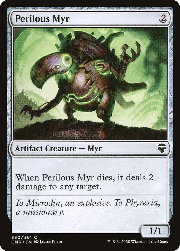 Image of Perilous Myr (CMR-330) - Commander Legends Foil