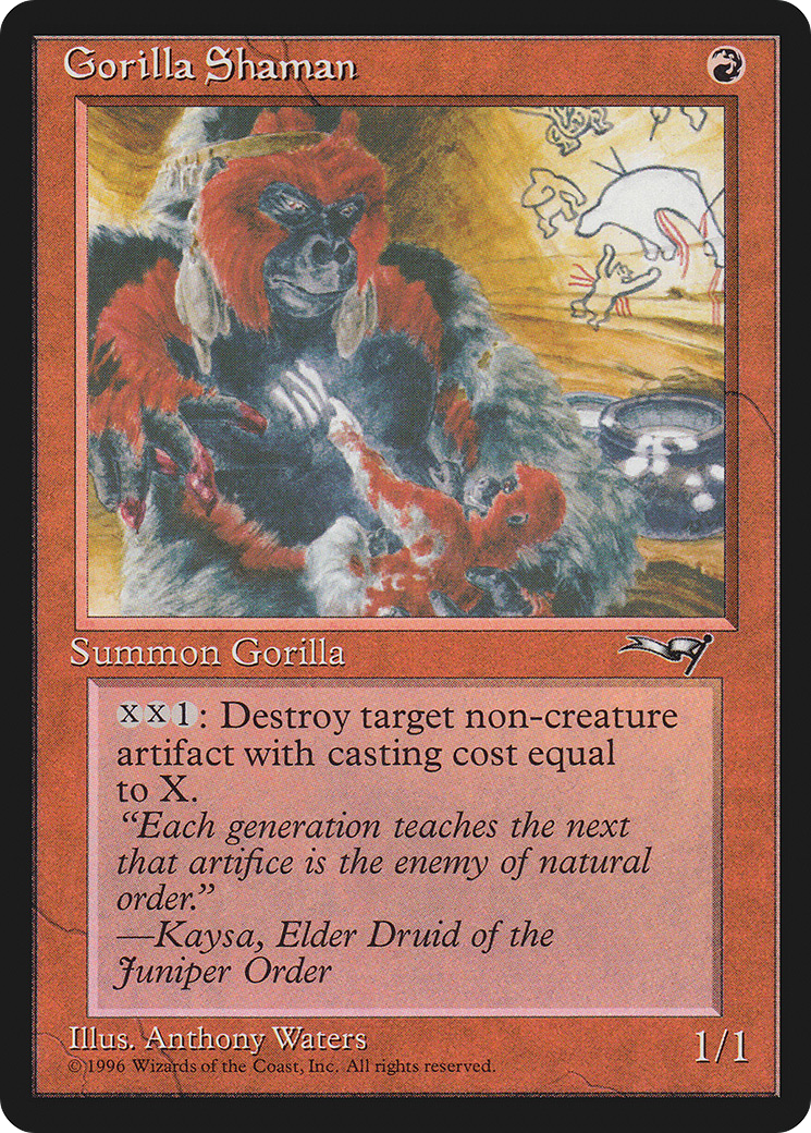 Image of Gorilla Shaman (Holding Baby) (ALL-107) - Alliances