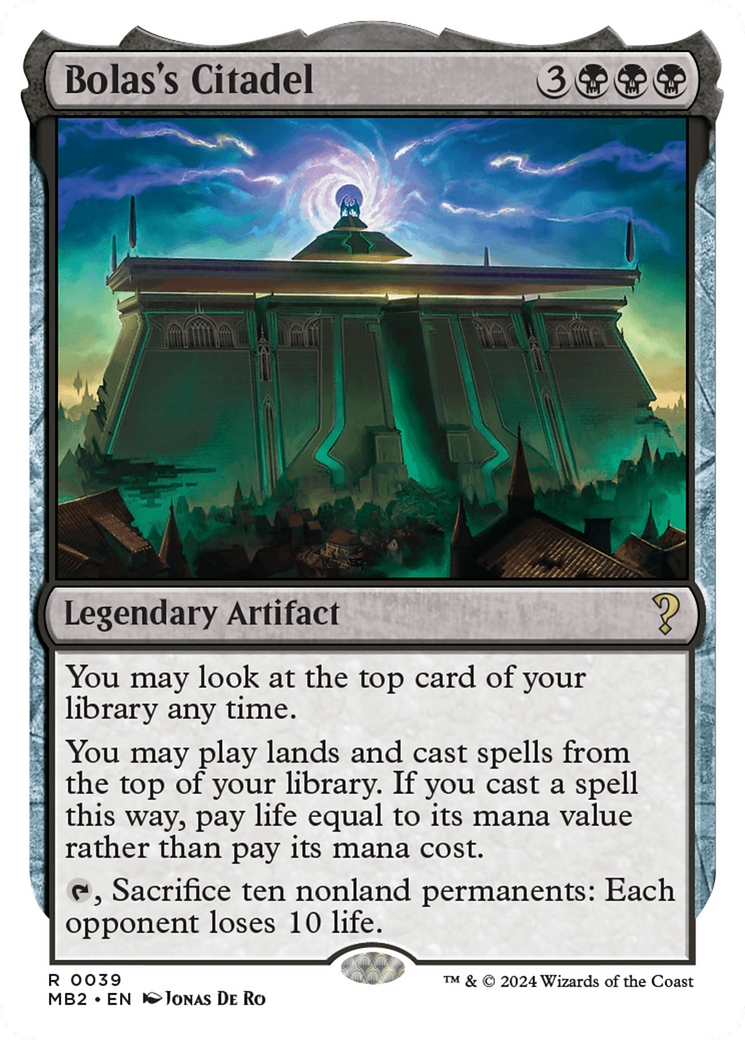 Image of Bolas's Citadel (White Border) (MB2-039) - Mystery Booster 2