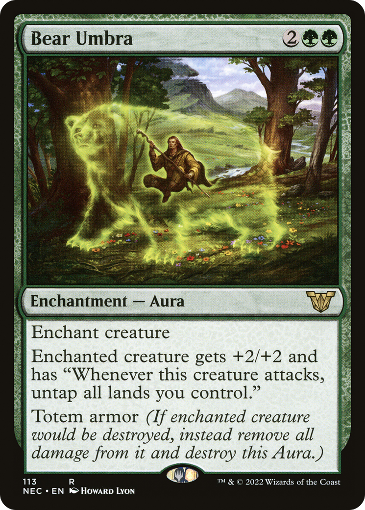 Image of Bear Umbra (NEC-113) - Neon Dynasty Commander