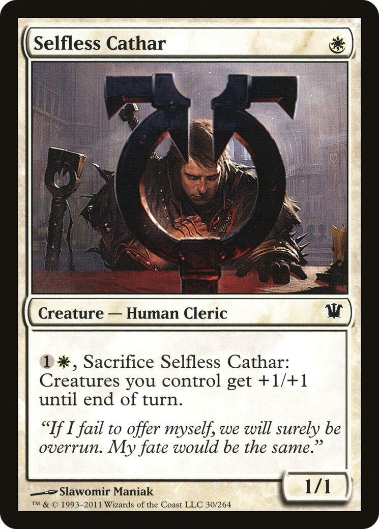 Image of Selfless Cathar (ISD-030) - Innistrad
