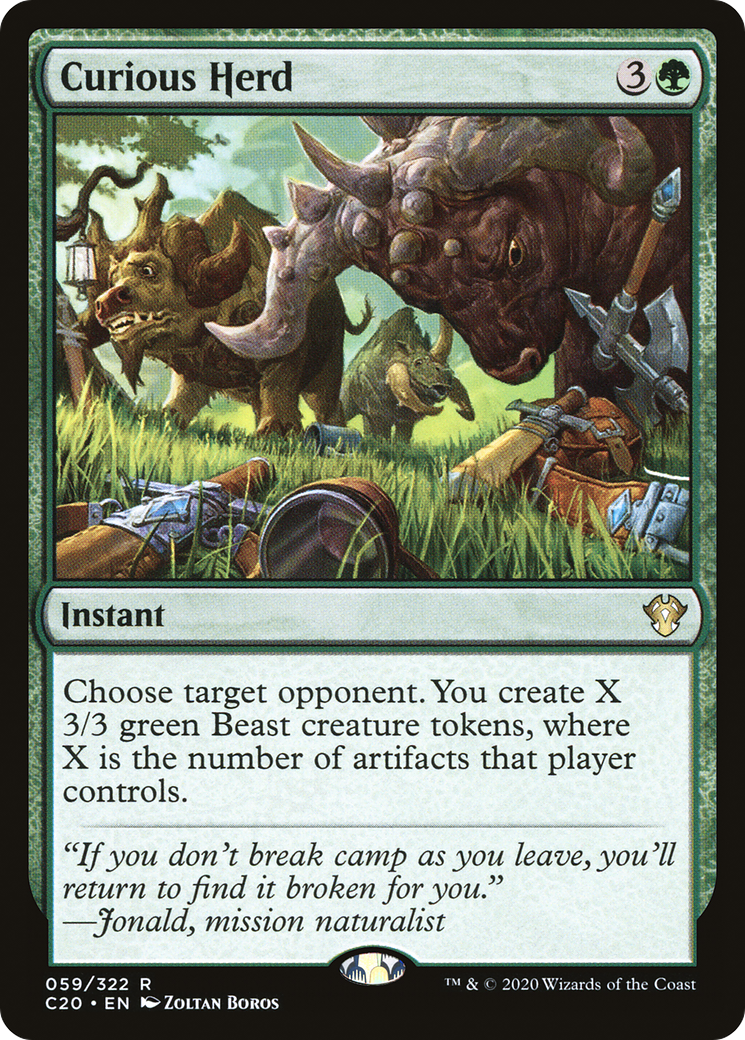 Image of Curious Herd (C20-059) - Commander 2020