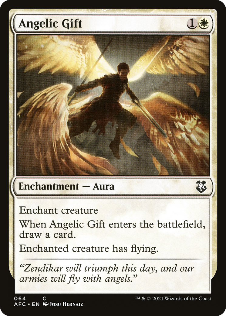 Image of Angelic Gift (AFC-064) - Forgotten Realms Commander