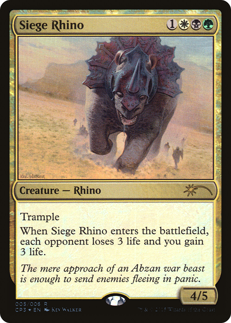 Image of Siege Rhino (UMP-005) - Magic Origins Clash Pack Foil