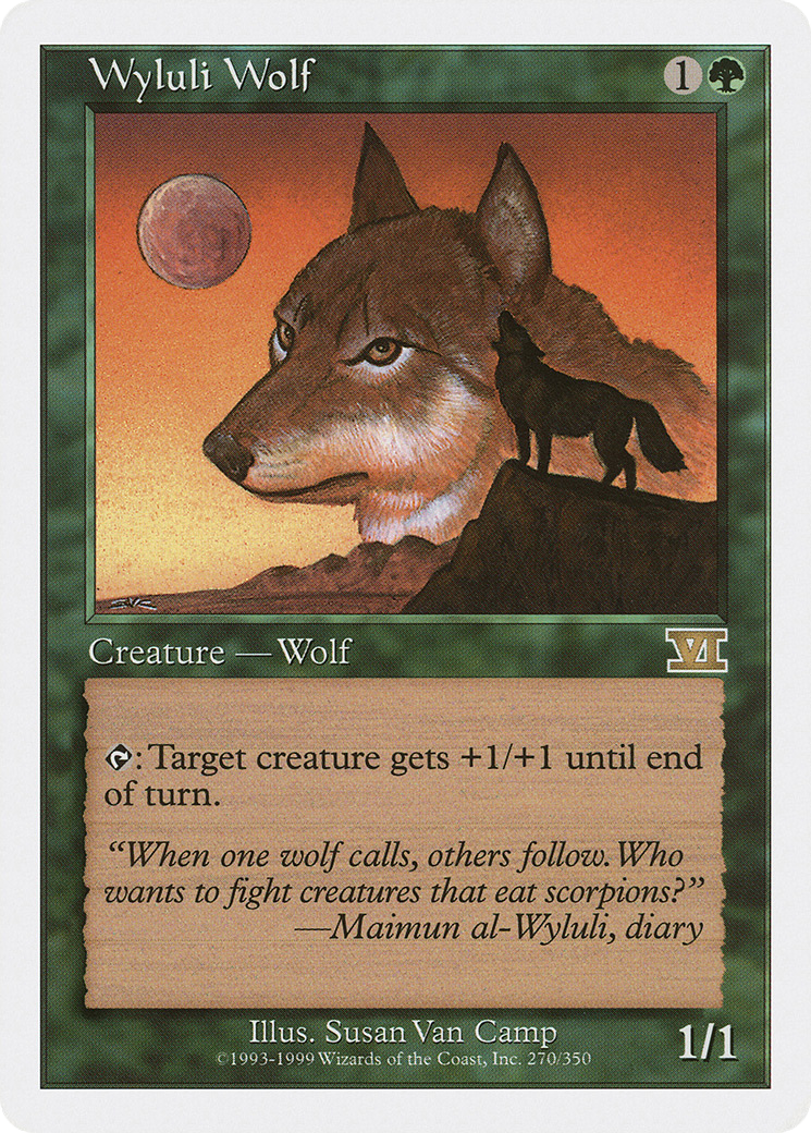 Image of Wyluli Wolf (6ED-270) - Classic Sixth Edition