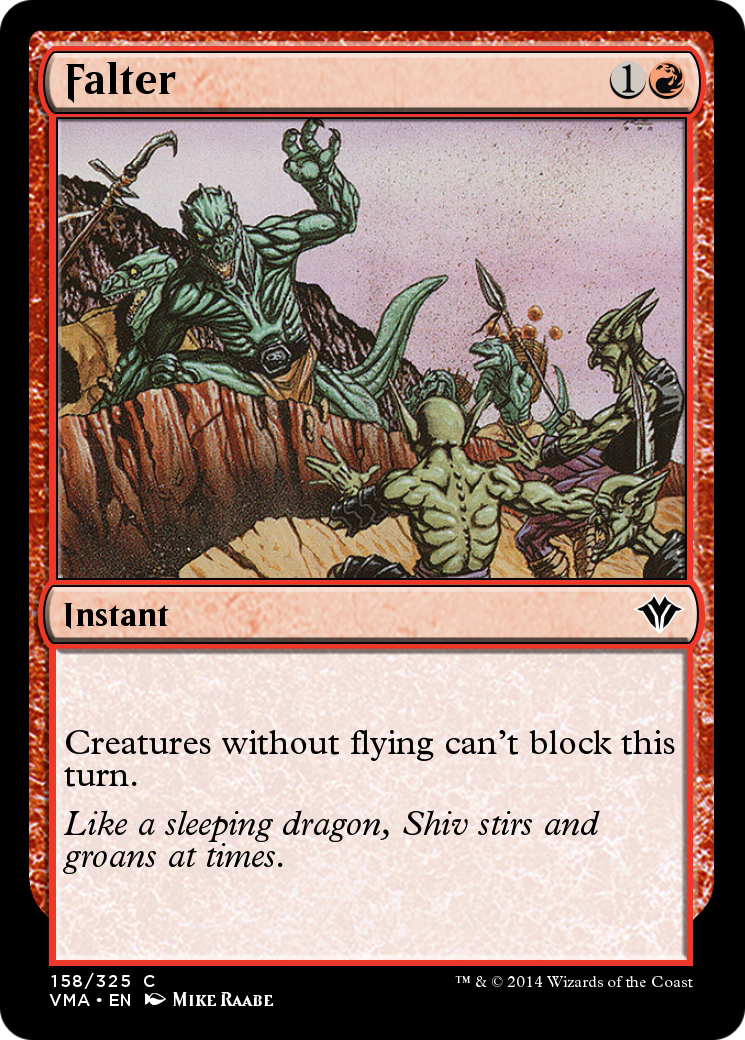Image of Falter (VMA-158) - Vintage Masters Foil