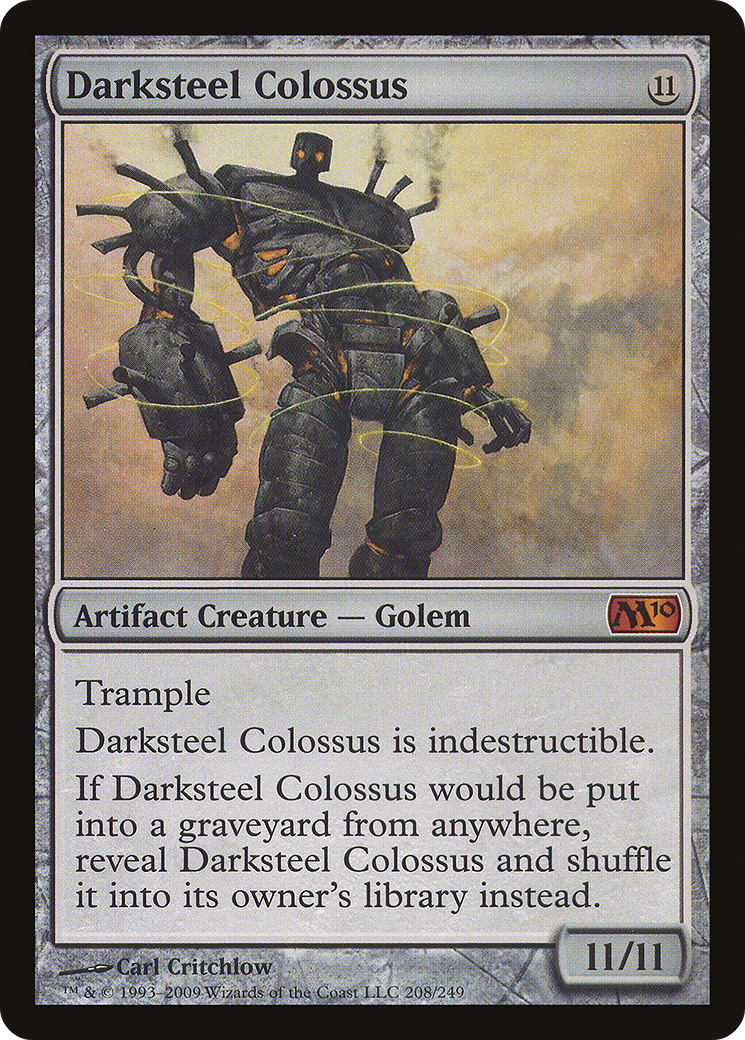 Image of Darksteel Colossus (M10-208) - Magic 2010 Foil