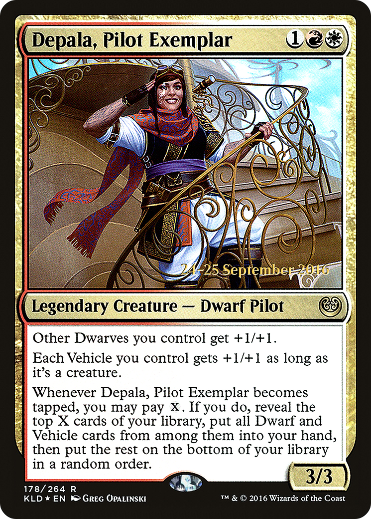 Image of Depala, Pilot Exemplar (PRE-178) - Kaladesh Promos Foil