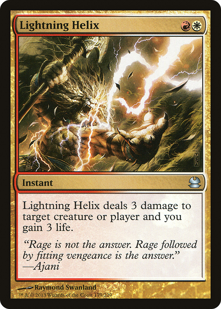 Image of Lightning Helix (MMA-179) - Modern Masters