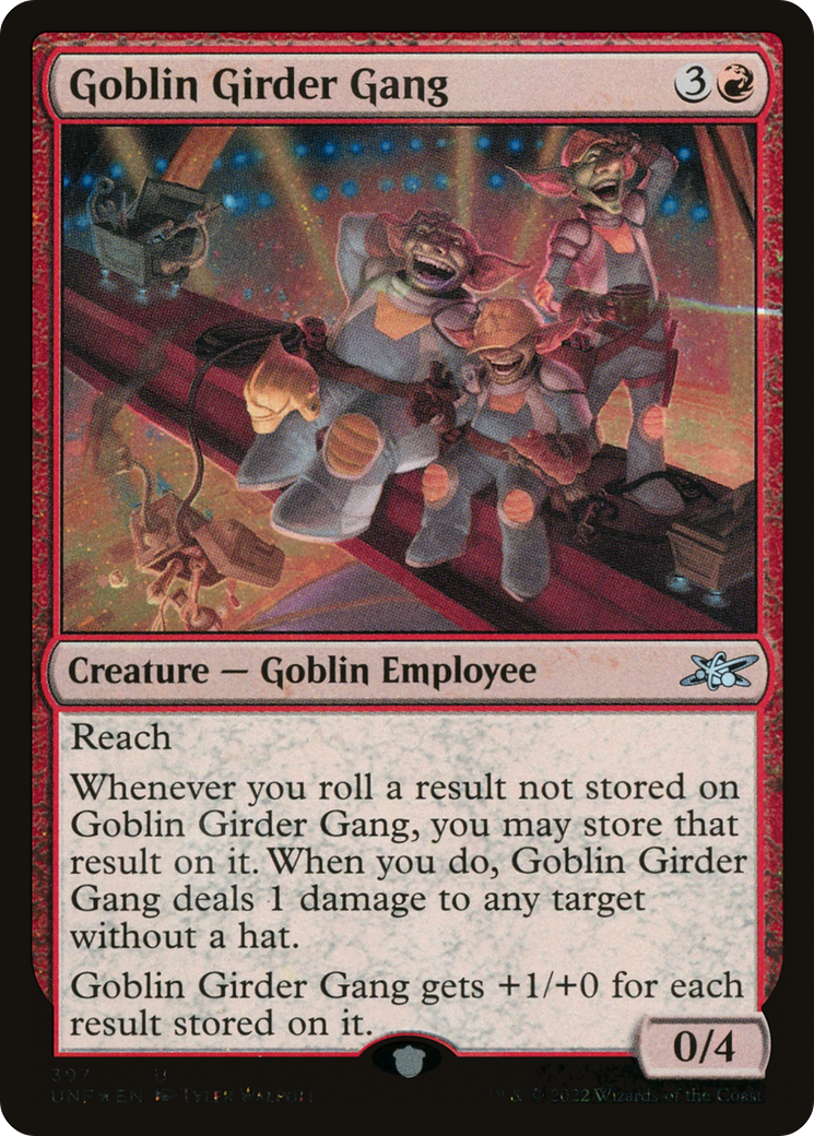 Image of Goblin Girder Gang (Galaxy Foil) (UNF-397) - Unfinity Foil