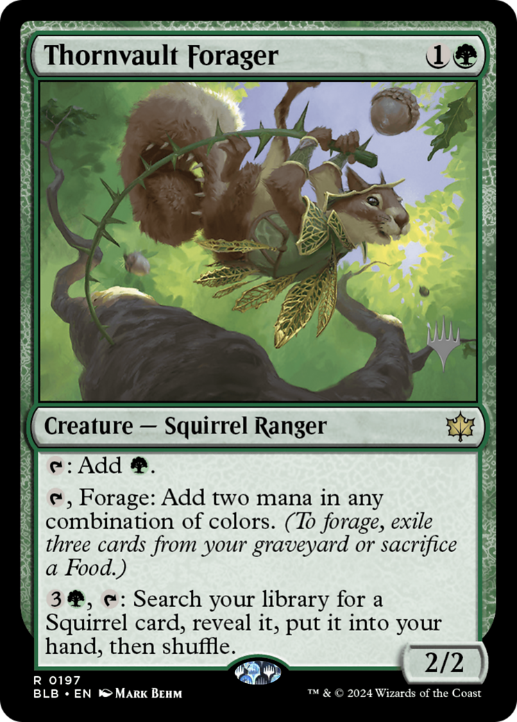 Image of Thornvault Forager (PPBLB-197) - Bloomburrow Promos