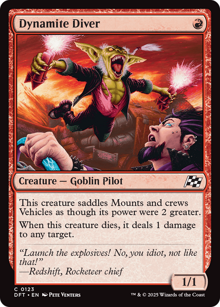 Image of Dynamite Diver (DFT-123) - Aetherdrift Foil