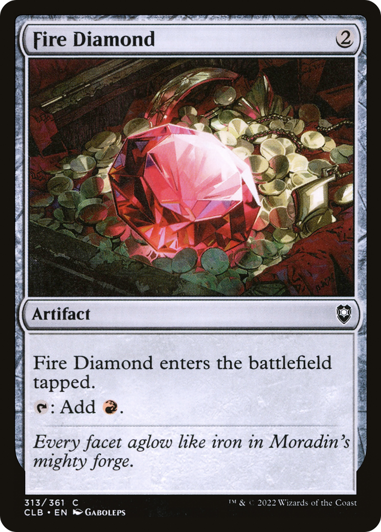 Image of Fire Diamond (CLB-313) - Commander Legends: Battle for Baldur's Gate Foil