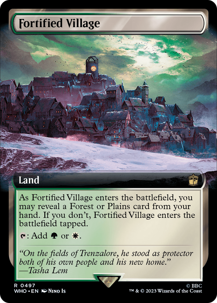 Image of Fortified Village (Extended Art) (WHO-497) - Doctor Who: (Extended Art) Foil