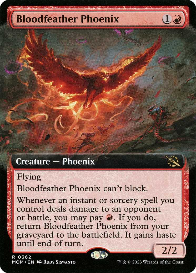 Image of Bloodfeather Phoenix (Extended Art) (MOM-362) - March of the Machine: (Extended Art)