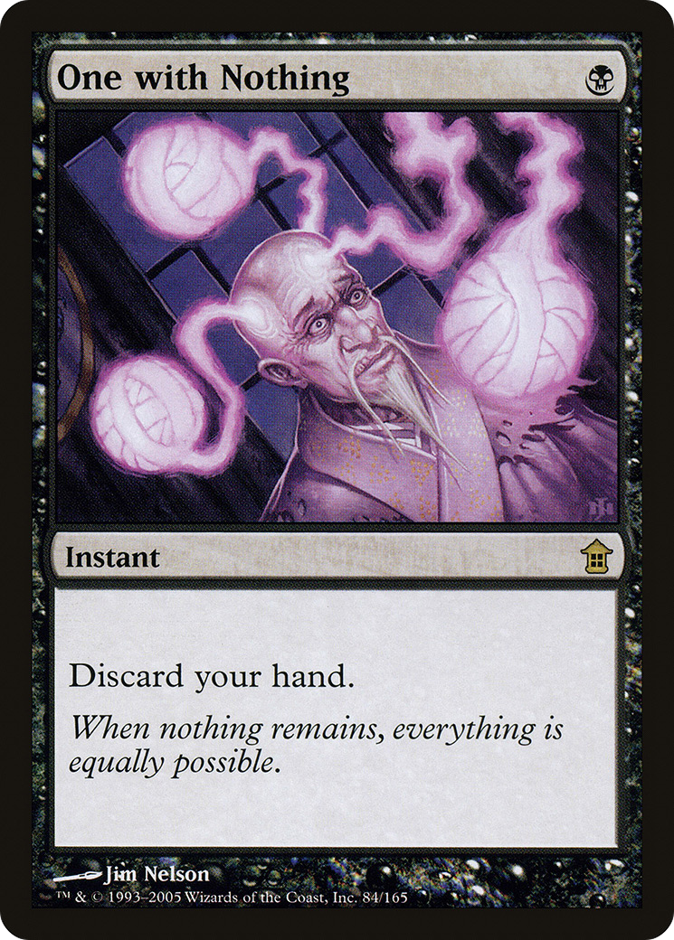 Image of One with Nothing (SOK-084) - Saviors of Kamigawa Foil