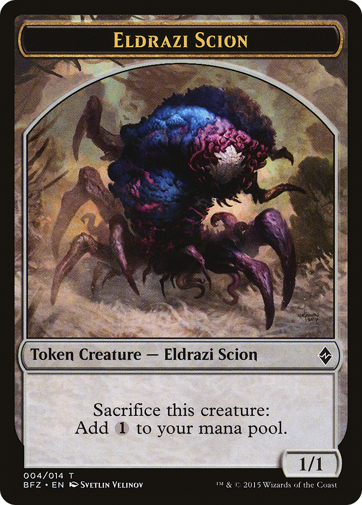Image of Eldrazi Scion Token (004) (BFZ-004) - Battle for Zendikar Tokens