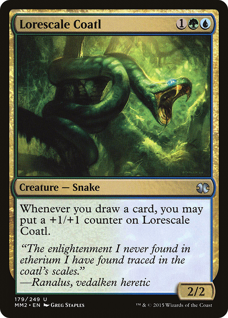 Image of Lorescale Coatl (MM2-179) - Modern Masters 2015 Foil