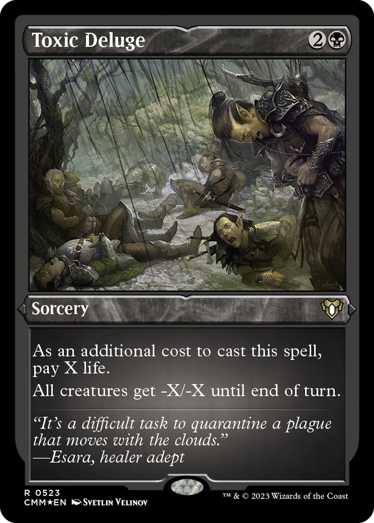 Image of Toxic Deluge (CMM-523) - Commander Masters Etched Foil