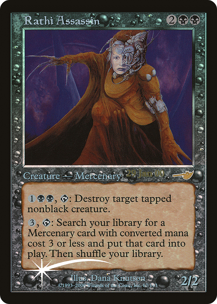 Image of Rathi Assassin (PRE-067) - Nemesis Promos Foil