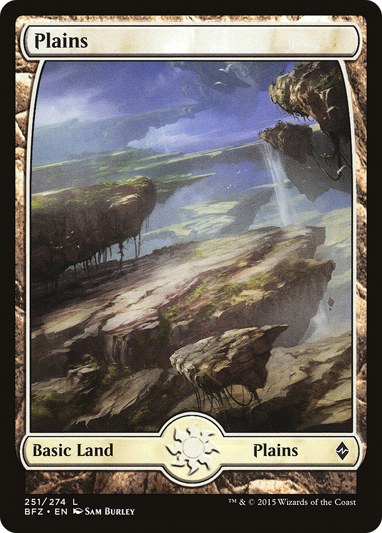Image of Plains (251) - Full Art (BFZ-251) - Battle for Zendikar Foil