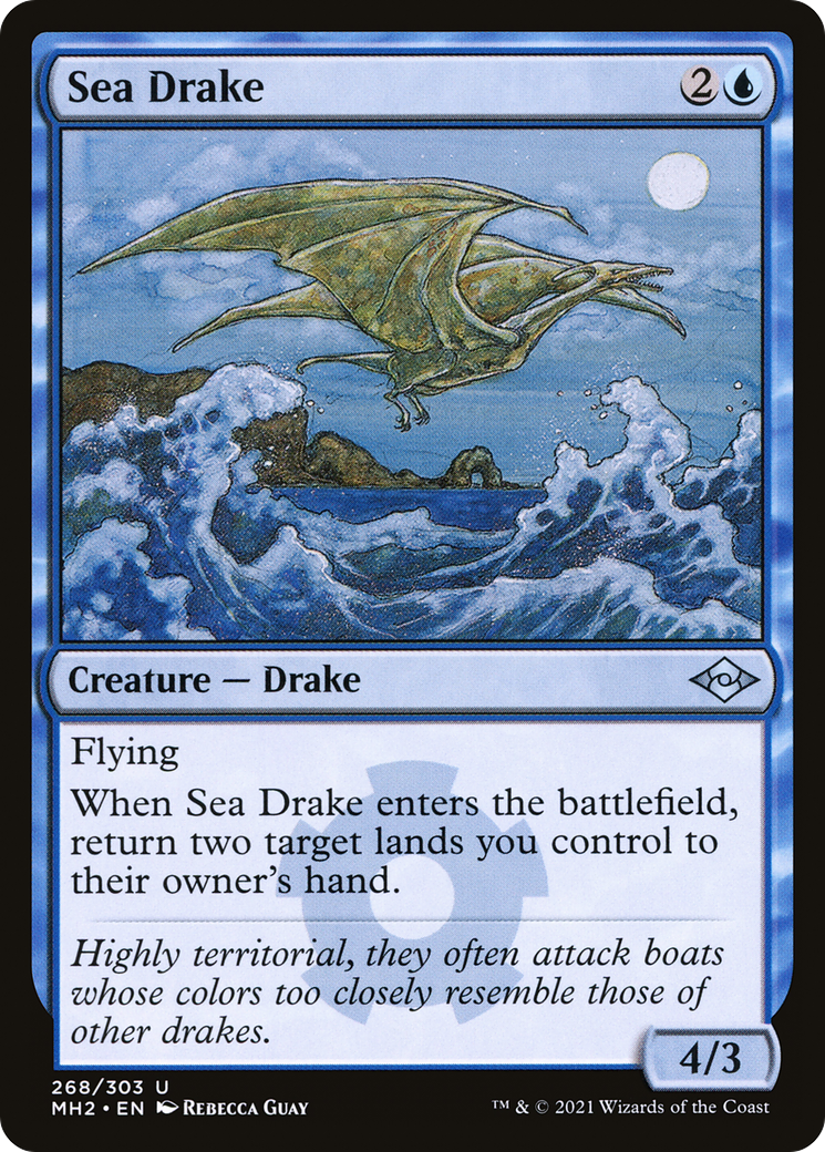 Image of Sea Drake (MH2-268) - Modern Horizons 2 Etched Foil