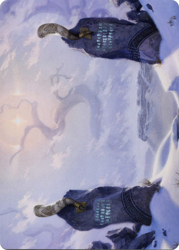 Image of Snow-Covered Plains // Snow-Covered Plains (ASKHM-074) - Art Series: Kaldheim (Borderless) Foil