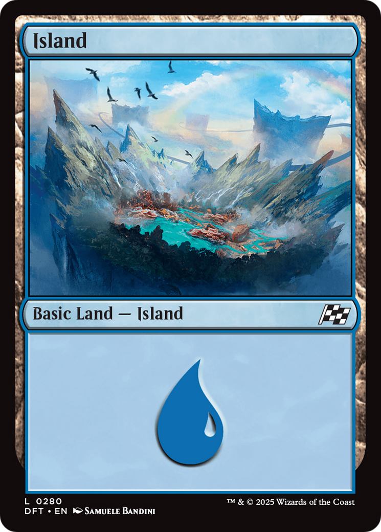 Image of Island (0280) (DFT-280) - Aetherdrift Foil