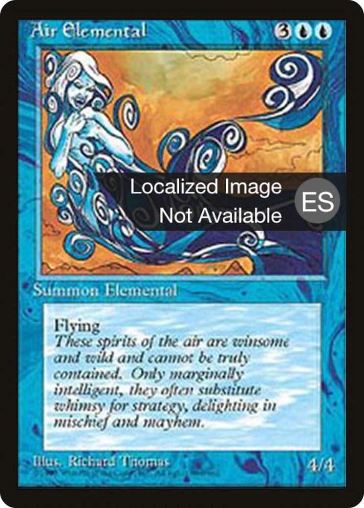 Image of Air Elemental (4BB-) - Fourth Edition Foreign Black Border