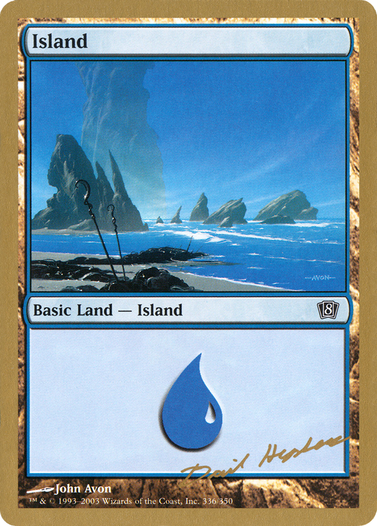 Image of Island (336) - 2003 Dave Humpherys (8ED) (WCD-) - World Championship Decks 2003