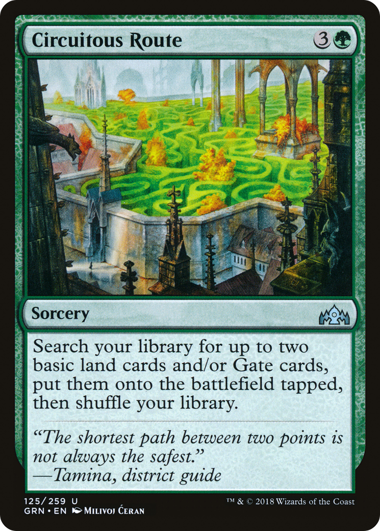 Image of Circuitous Route (GRN-125) - Guilds of Ravnica Foil