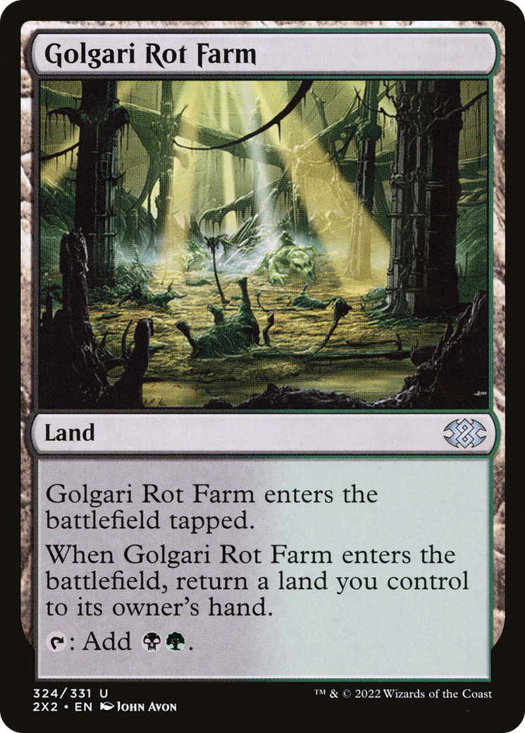 Image of Golgari Rot Farm (2X2-324) - Double Masters 2022 Foil