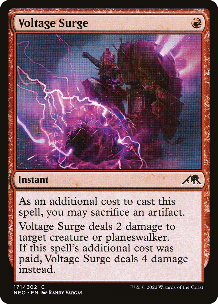 Image of Voltage Surge (NEO-171) - Kamigawa: Neon Dynasty