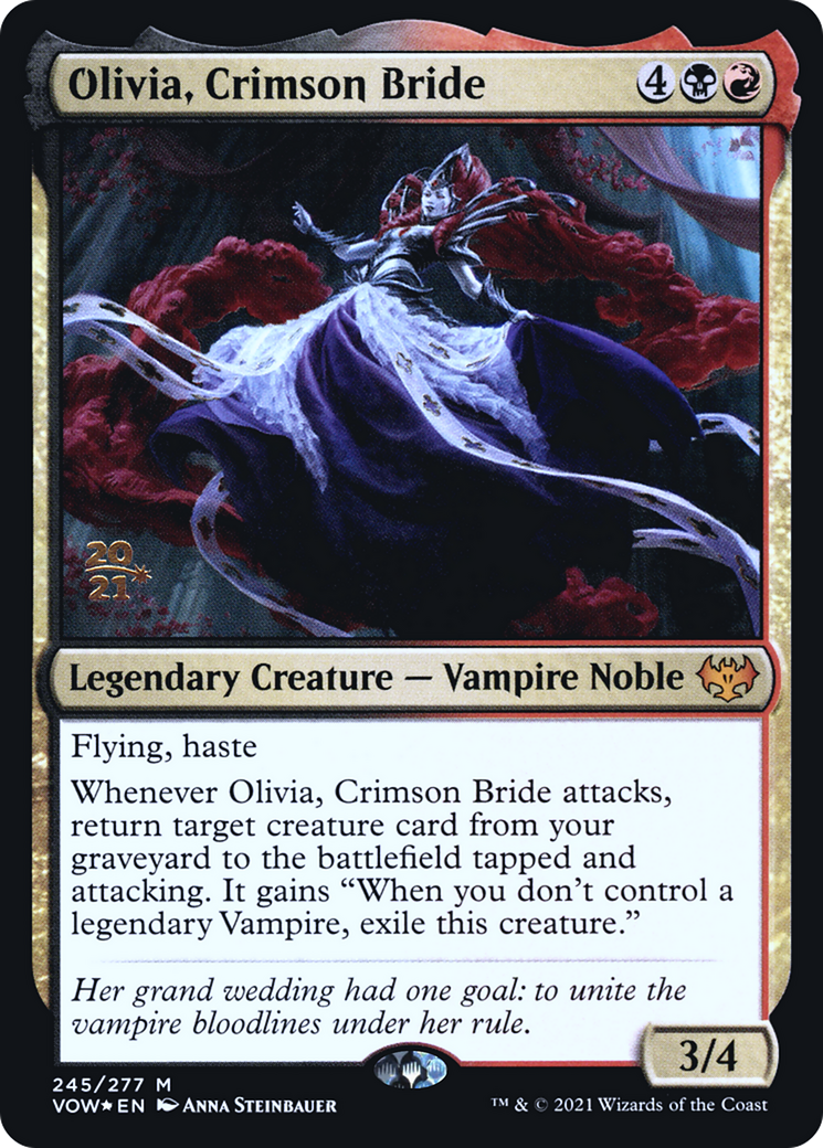 Image of Olivia, Crimson Bride (PRE-245) - Innistrad: Crimson Vow Promos Foil