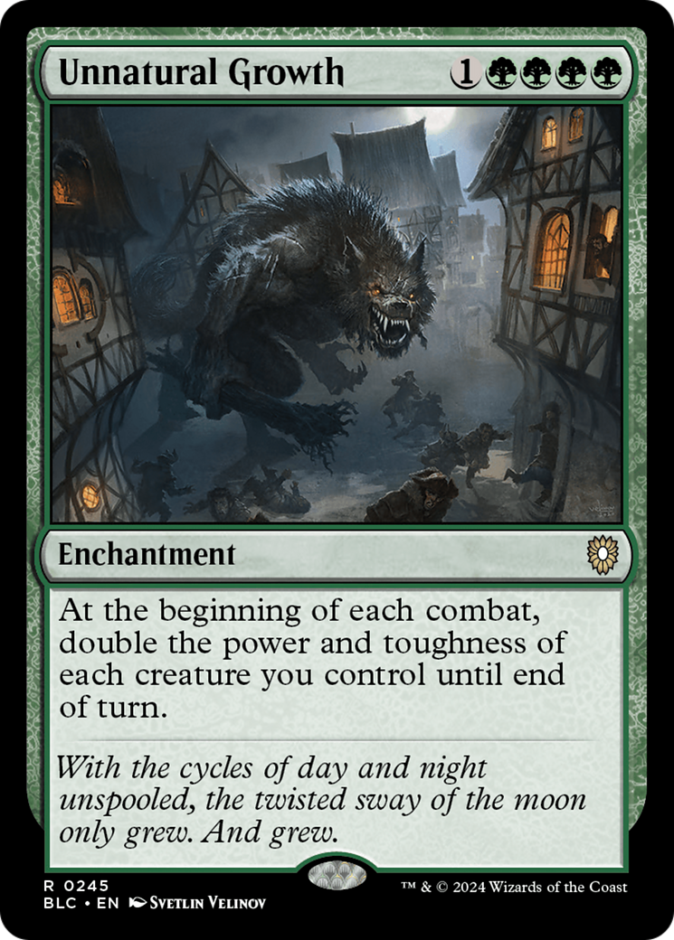 Image of Unnatural Growth (BLC-245) - Bloomburrow Commander