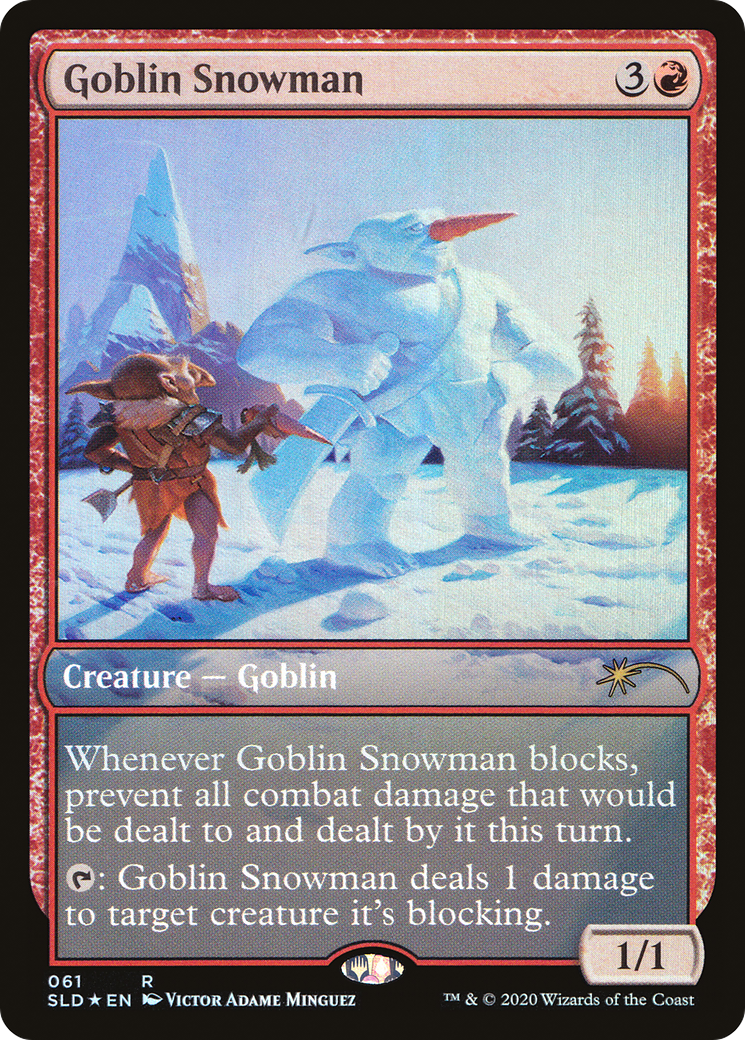 Image of Goblin Snowman (SLD-061) - Secret Lair Drop Foil