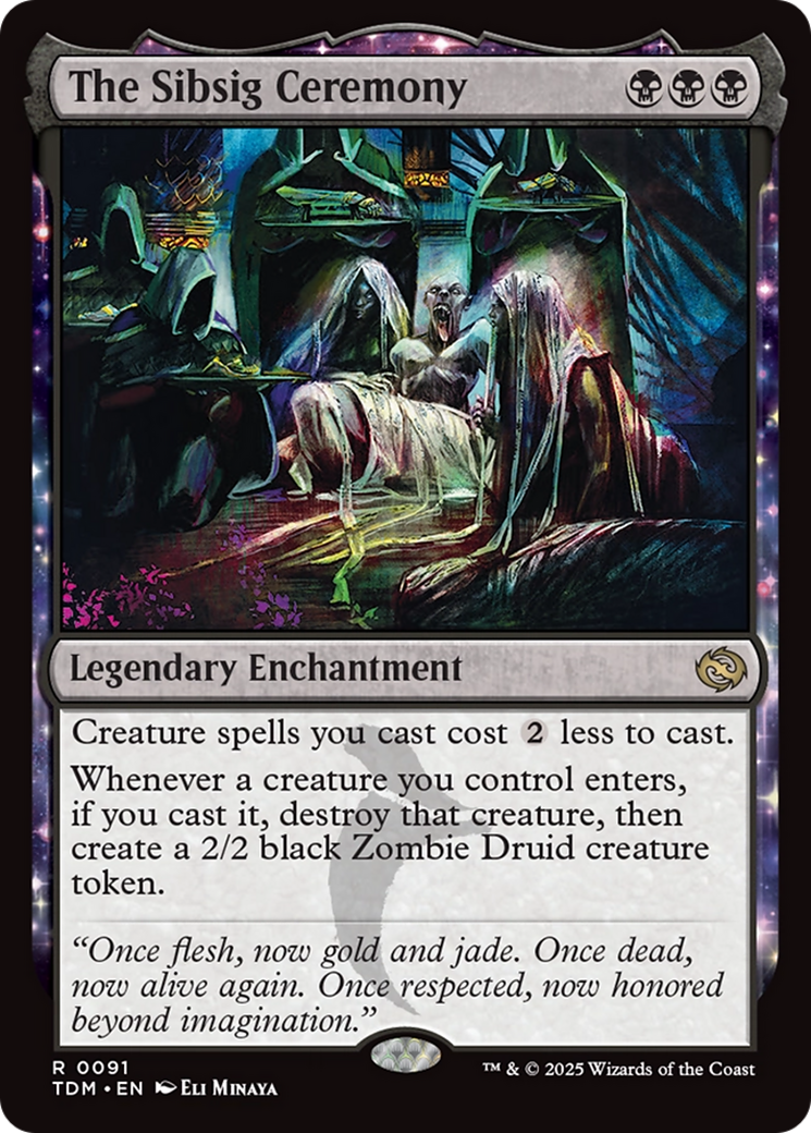 Image of The Sibsig Ceremony (TDM-091) - Tarkir: Dragonstorm: (enchantment)