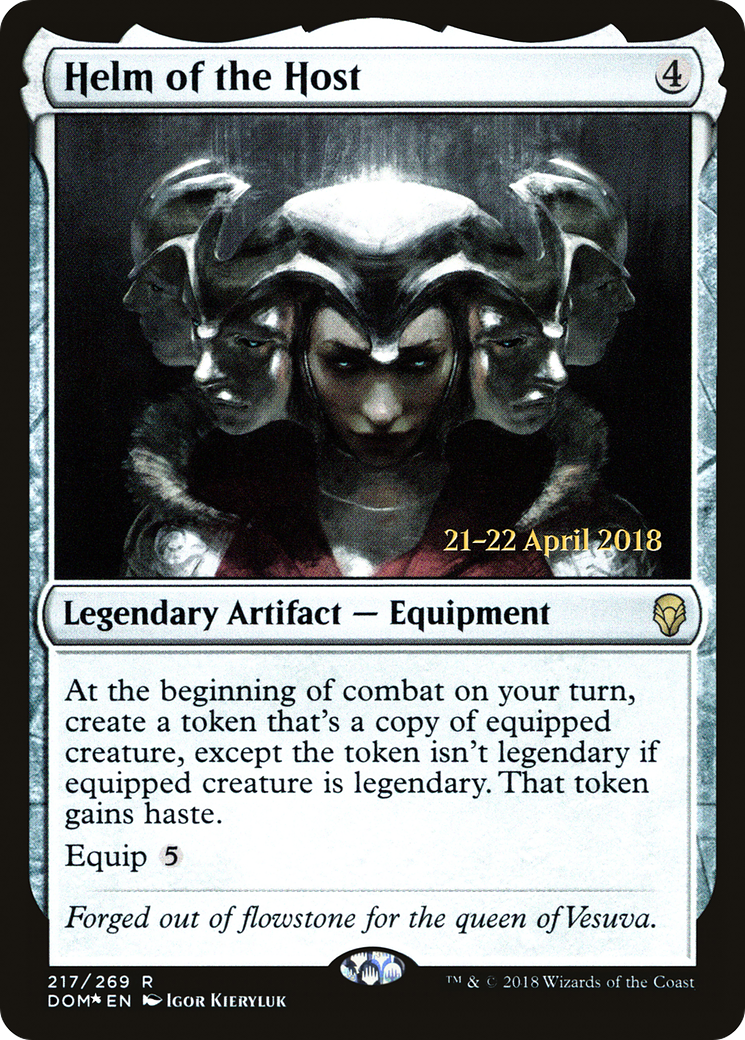 Image of Helm of the Host (PRE-217S) - Dominaria Promos Foil