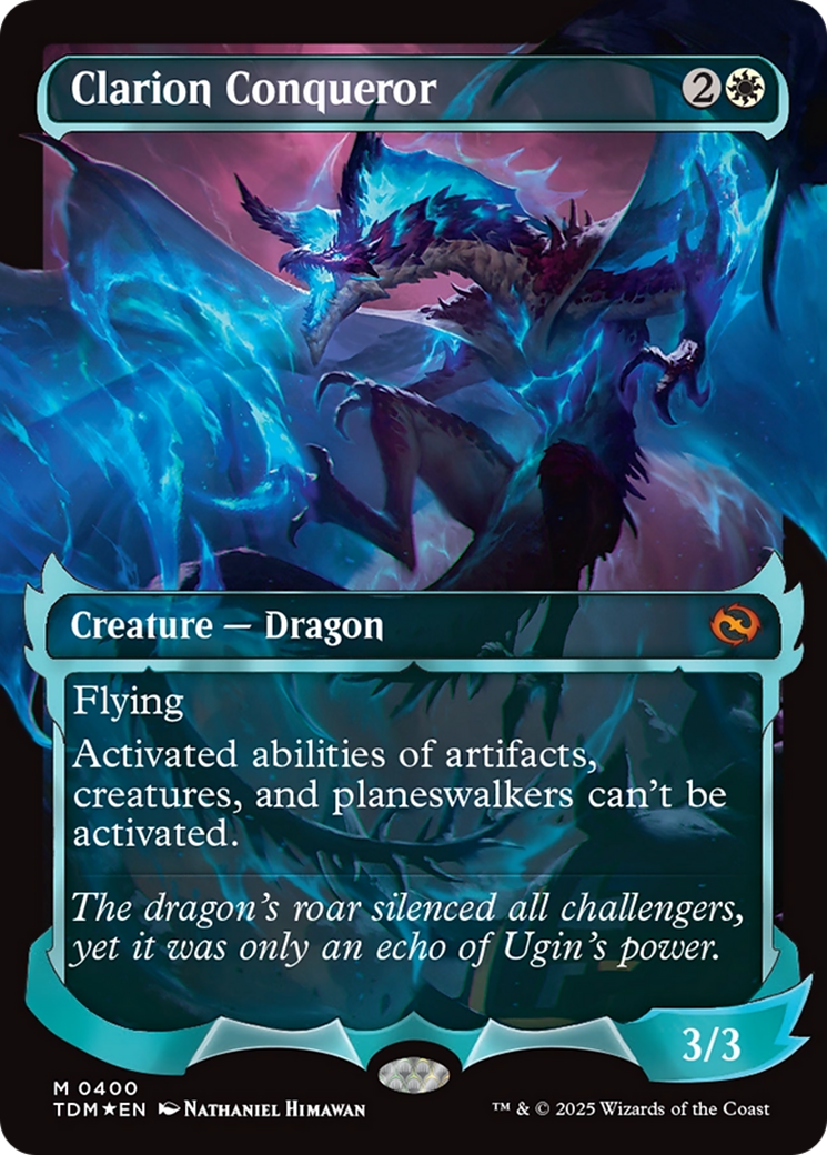 Image of Clarion Conqueror (Showcase) (TDM-400) - Tarkir: Dragonstorm: (Showcase) Foil