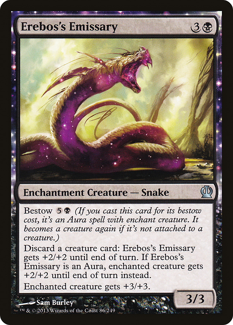 Image of Erebos's Emissary (THS-086) - Theros: (enchantment) Foil