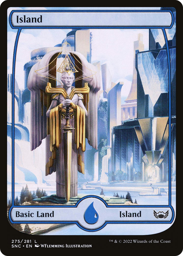 Image of Island (275) (SNC-275) - Streets of New Capenna: (Full Art) Foil