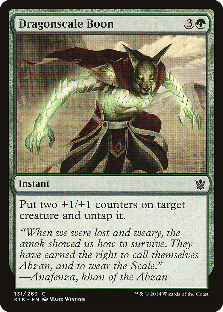 Image of Dragonscale Boon (KTK-131) - Khans of Tarkir