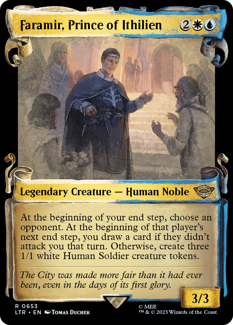 Image of Faramir, Prince of Ithilien (Showcase Scrolls) (LTR-653) - The Lord of the Rings: Tales of Middle-earth: (Showcase) Foil