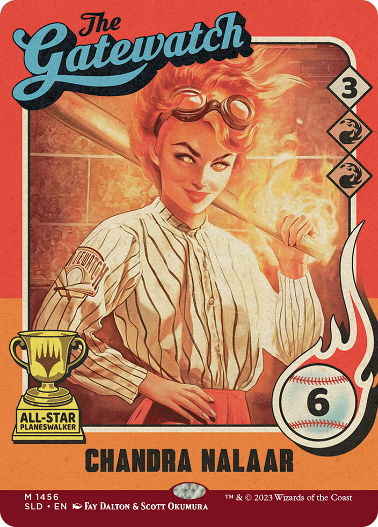 Image of Chandra Nalaar (1456) (SLD-1456) - Secret Lair Drop: (Full Art) (Borderless)