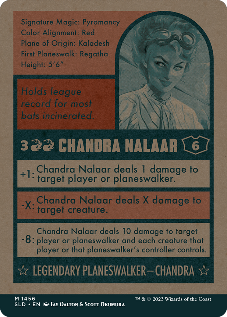 Image of Chandra Nalaar (1456) (SLD-1456) - Secret Lair Drop: (Full Art) (Borderless)