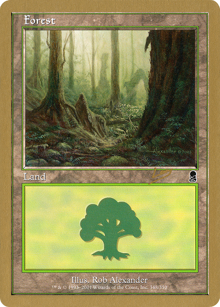 Image of Forest (348) - 2002 Raphael Levy (ODY) (WCD-) - World Championship Decks 2002