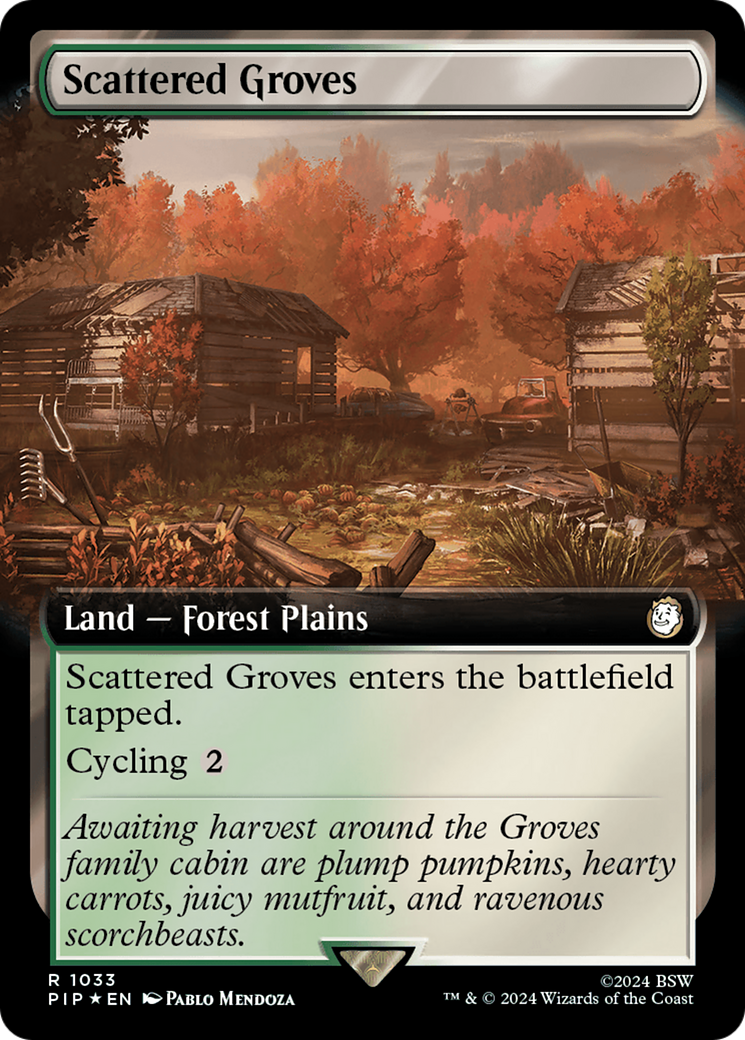 Image of Scattered Groves (Extended Art) (Surge Foil) (PIP-1033) - Fallout: (Extended Art) Foil