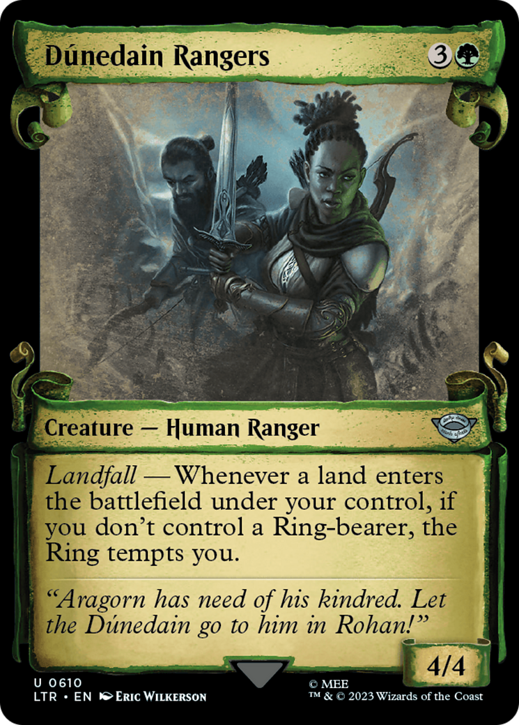 Image of Dunedain Rangers (Showcase Scrolls) (LTR-610) - The Lord of the Rings: Tales of Middle-earth: (Showcase)