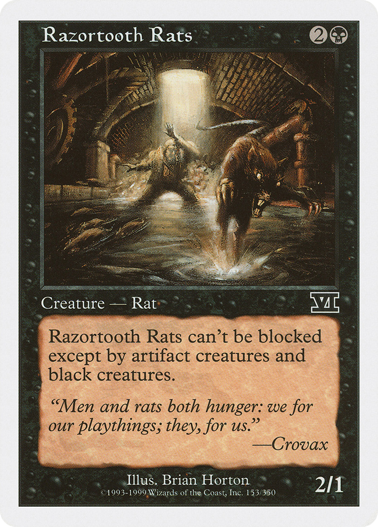 Image of Razortooth Rats (6ED-153) - Classic Sixth Edition