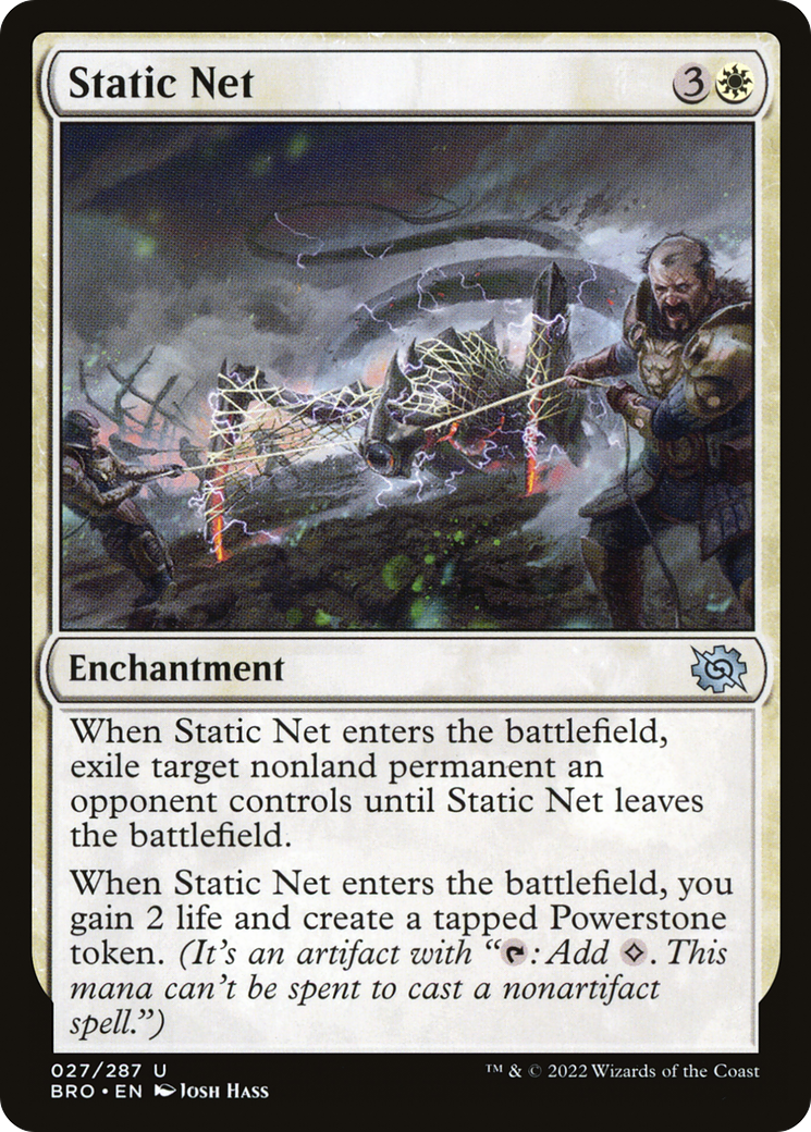 Image of Static Net (BRO-027) - The Brothers' War Foil